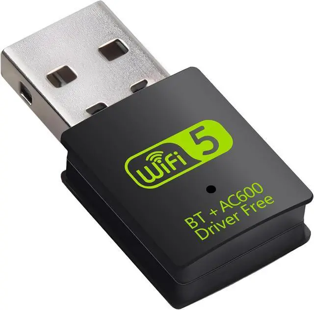 Alt view image 8 of 14 - USB WiFi Bluetooth Adapter 600Mbps Dual Band 2.4/5Ghz Wireless Network External Receiver Mini WiFi Dongle for PC/Laptop/Desktop