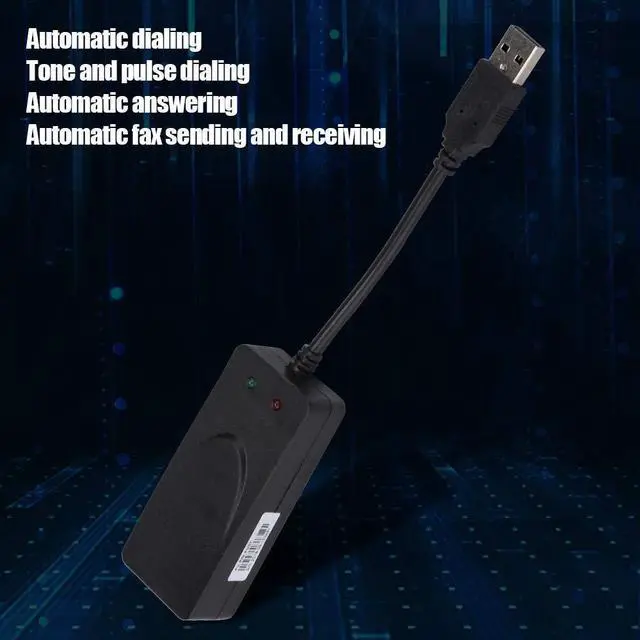 Alt view image 10 of 10 - Normal Dial up Modem,Fax Modem Dual Port USB2.0 56K External Modem Driver for Win 98,2000,ME,XP,Vista,CE5.0,10,8.1,8,7,Support Dial The Internet,Automatically Send,Receive Faxes