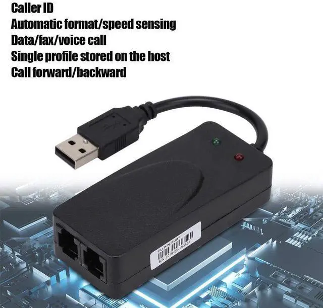 Alt view image 9 of 10 - Normal Dial up Modem,Fax Modem Dual Port USB2.0 56K External Modem Driver for Win 98,2000,ME,XP,Vista,CE5.0,10,8.1,8,7,Support Dial The Internet,Automatically Send,Receive Faxes