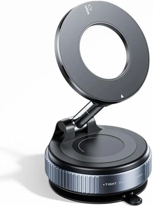 Alt view image 6 of 10 - 2026 Upgraded Vacuum Magnetic Car Phone Holder 360° Reinforced 96LBS Ultra Suction Cup Phone Mount for MagSafe Cell Phone Holders for Your Car/Gym/Mirror Mount for iPhone & Android