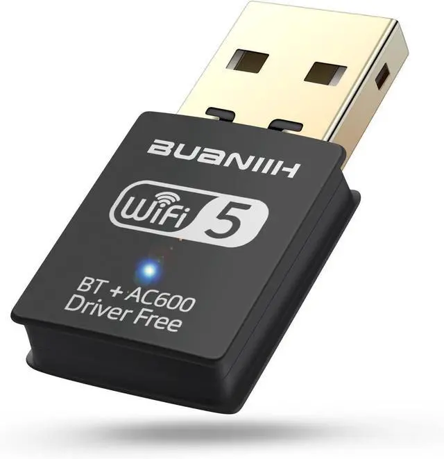 Alt view image 8 of 14 - WiFi Adapter for Desktop PC USB WiFi Adapter Bluetooth&WiFi 2-in-1 600Mbps 2.4/5.8Ghz Dual Band Wireless Network Plug and Play for PC/Laptop/Desktop Support Win7/8/8.1/10/11