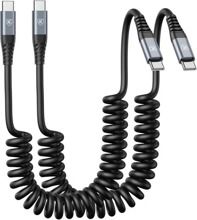 Alt view image 8 of 14 - USB C to C Cable 3ft 2Pack Coiled USB C Charger Cable for Car Type C Fast Charging Cable for iPhone 17/16/15/Plus/Pro/Pro Max/ Galaxy S23