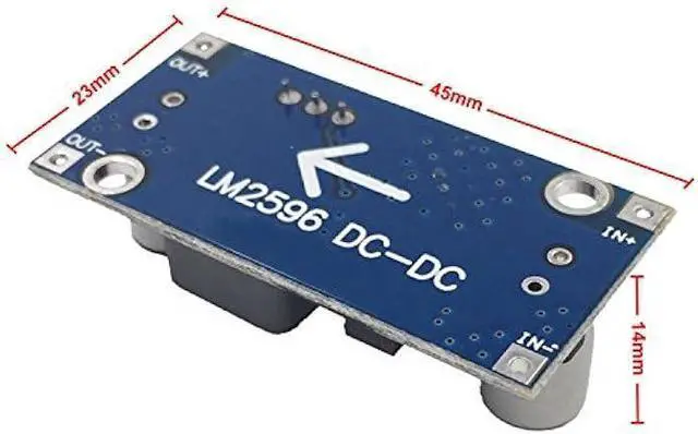 Alt view image 12 of 12 - 6 Pack LM2596 DC to DC High Efficiency Voltage Regulator 3.2-35V to 1.25-30V Buck Converter DIY Power Supply Step-Down Module