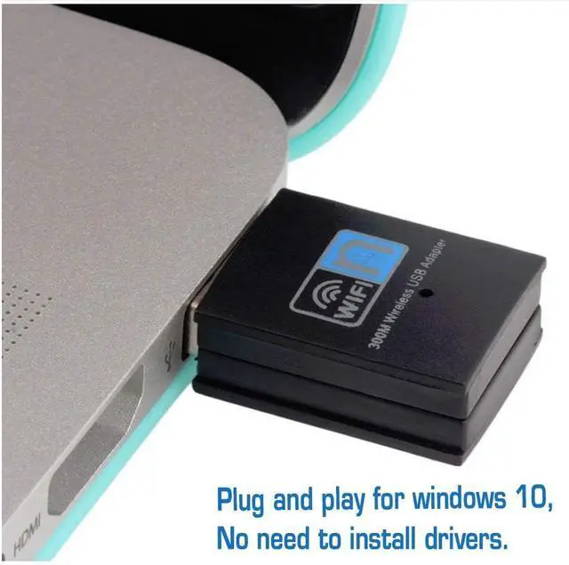 Alt view image 10 of 12 - 300Mbps USB WiFi Adapter, LOTEKOO Wireless LAN Network Card Adapter WiFi Dongle for Desktop Laptop PC Windows 10 8 7 XP MAC OS (Plug-and-Play for Windows10)