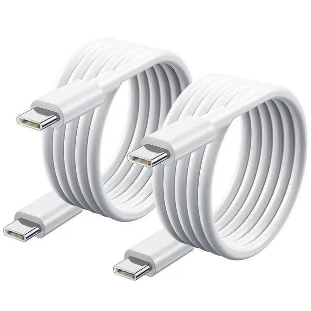 Alt view image 8 of 14 - USB C to USB C Cable (6FT 2Pack) 60W Type C Charger Cord Fast Charging for iPhone 16 15 Pro Laptops MacBook iPad Switch Steam Deck etc.