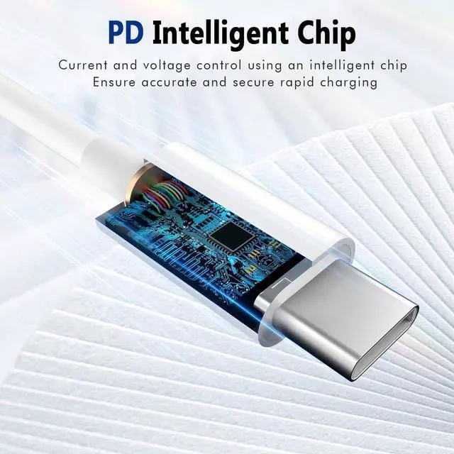 Alt view image 13 of 14 - USB C to USB C Cable (6FT 2Pack) 60W Type C Charger Cord Fast Charging for iPhone 16 15 Pro Laptops MacBook iPad Switch Steam Deck etc.