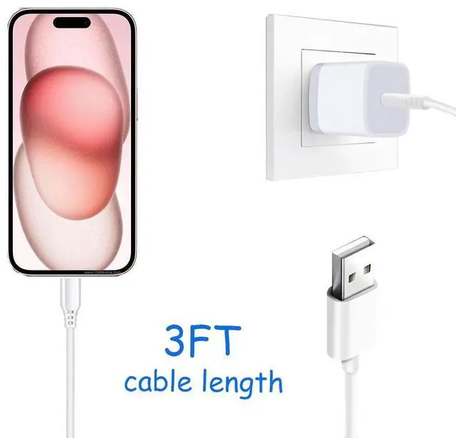 Alt view image 10 of 12 - Car Carplay Cable for iPhone 15 16 15 Pro Max 15 16 Plus Cable, USB A to USB C for Carplay USB C Cord, iPad USB C Cable iPad Pro iPad Air 5th 4th Mini 6th Gen Car Charger Cable Cord Replacement 3FT