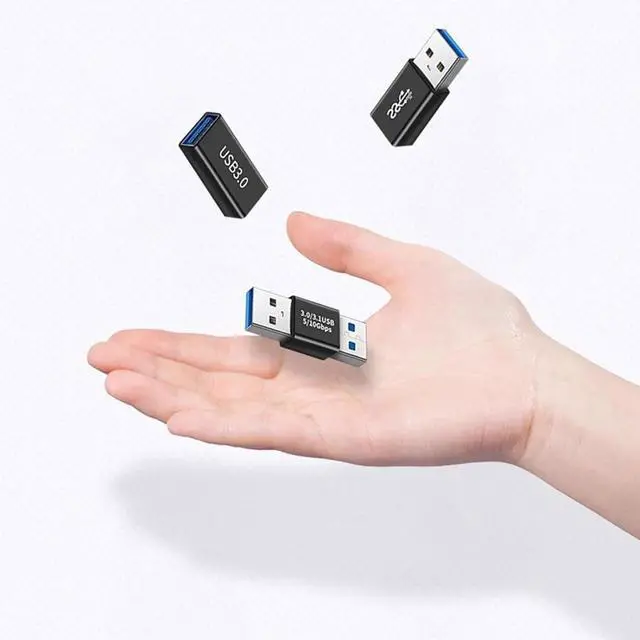 Alt view image 13 of 14 - USB 3.0 Adpter 3Styles of USB 3.0 to USB Adapters- USB A Female to Female Coupler USB A Male to Male Coupler USB A Male to Female Adapter - High Speed Convert Extension Coupler Connector Converte