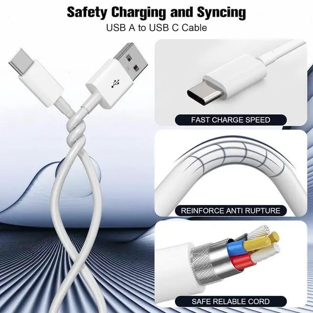 Alt view image 12 of 14 - Carplay Cable 3FT+6FT for iPhone 15/16 15 Pro Max/15 Plus USB A to USB C Cable for Carplay USB C Cord iPad 10th iPad Pro 12.9/11 iPad Air 5/4th Charger Cable for Carplay USB C Cord