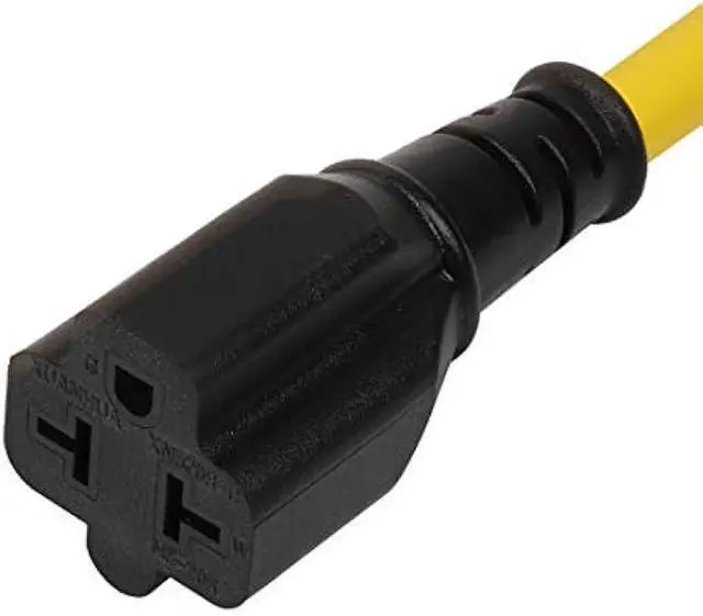 Alt view image 6 of 8 - 4-1 12AWG Heavy Duty 15 Amp Household AC Plug to 20 Amp T Blade Adapter Cable,5-15P to 5-20R,5-15P to 6-15R,5-15P to 6-20R, AC Power Adapter, L=1FT