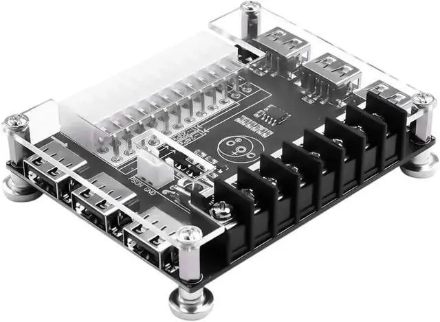 Alt view image 6 of 10 - with Shell | USaB Charging Desktop Computer Chassis Power Supply ATX Adapter Board Power Take-Off Module Power Supply Output Wiring 3.3V/5V/12