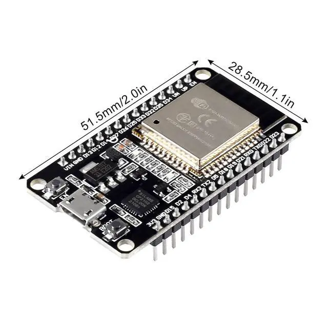 Alt view image 10 of 10 - 6Pcs ESP32 ESP-WROOM-32 Development Board ESP32S 2.4GHz Dual-Core WiFi Bluetooth Microcontroller