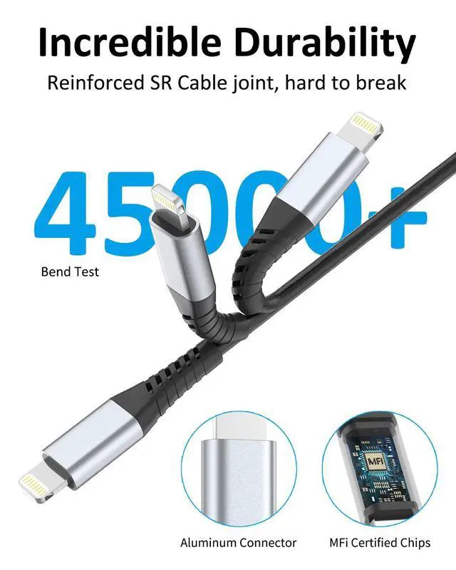 Alt view image 10 of 12 - Coiled Lightning Cable 2 Pack Retractable iPhone Charger Cord for Car USB to Lightning Cable Fast Charging Compatible with CarPlay iPhone 14 13 12 11 Pro Max Mini 10 8 Plus XR SE AirPods