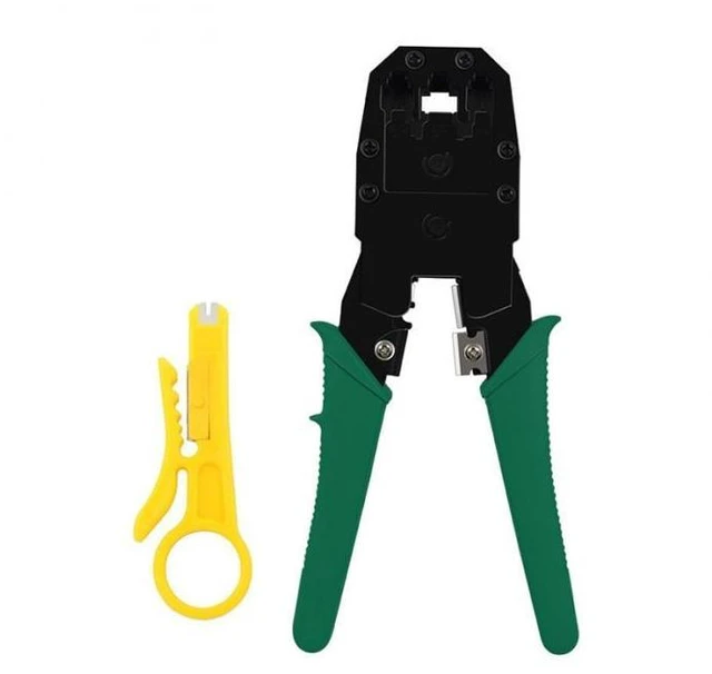 Alt view image 5 of 8 - 9 in1 LAN Network Repair Cable Tester Crimper Plier Hand Tool Kit Cat5 RJ45 RJ11 RJ12 Stripping Make Ethernet Connector Test