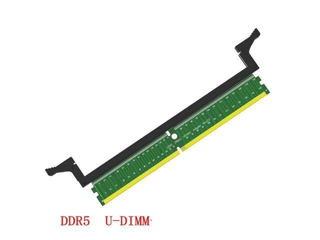 Alt view image 2 of 2 - Desktop DDR5 Memory Test Protection Card, 5th Gen 288-Pin RAM Adapter Card, UDIMM with Ejector Clips DDR5 - Long Ejector