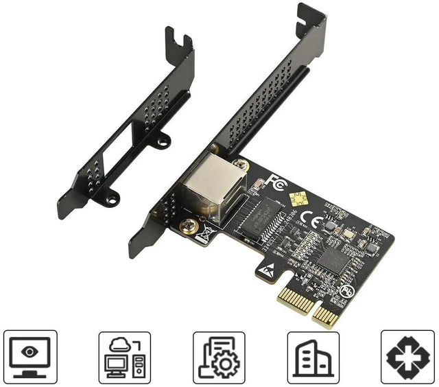 Alt view image 8 of 12 - 5.0GB PCIe Network Card PCIe to 5.0 Gigabit Ethernet Network Card, Supports Windows 11/10/8.1/8/7, Win Server 2022/2019/2016, Linux
