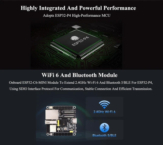 Alt view image 13 of 14 - ESP32-P4-NANO Development Board, Uses ESP32-P4 Chip with RISC-V Dual-Core and Single-Core Processors, Human-Machine Interfaces: MIPI-CSI, MIPI-DSI, USB, ETH. Comes with Speaker + RPi Camera, 4 Items
