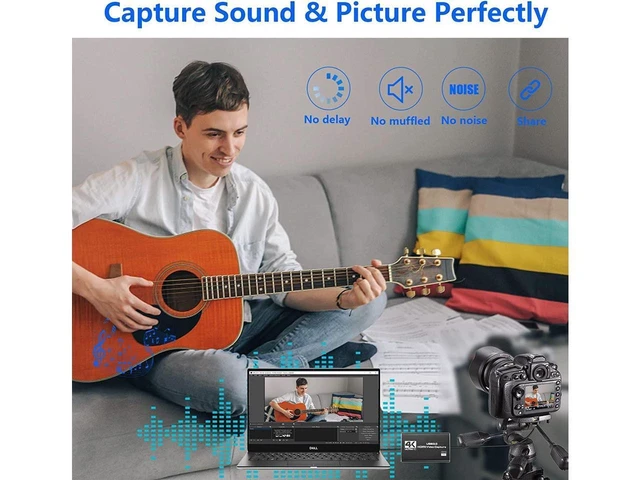 Alt view image 19 of 20 - 4K Capture Card, Game Capture Card for Nin-tendo Switch,1080P HDMI Video Capture Card USB 3.0 60FPS Video Capture Device for Streaming, Video Recording, Gaming Capture Work with PS4/PS5/PC/OBS/DSLR