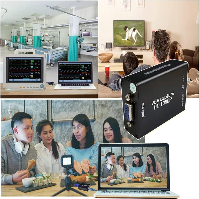 Alt view image 12 of 12 - POMIACAM Video Coverter VGA Capture Card,VGA to USB2.0 Converter,Audio and Video Capture Device,Plug-and-Play,USB Drive-Free HD 1080P Video Capture Tool for Windows,Linux and Android