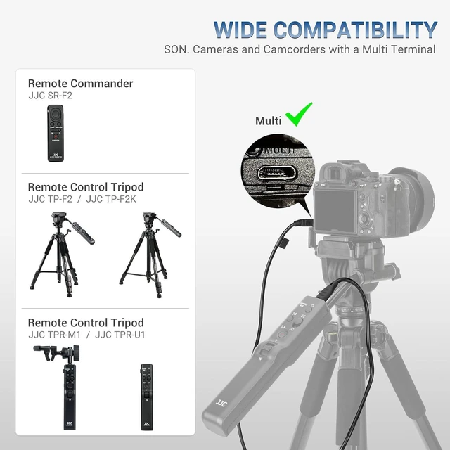 Alt view image 9 of 14 - 100CM Multi Terminal Connecting Cable Cord Fits Sony Camera/Camcorder Connect JJC SR-F2 SR-F2W TP-F2 TPR-M1 TPR-U1 TP-S2 Remote Control