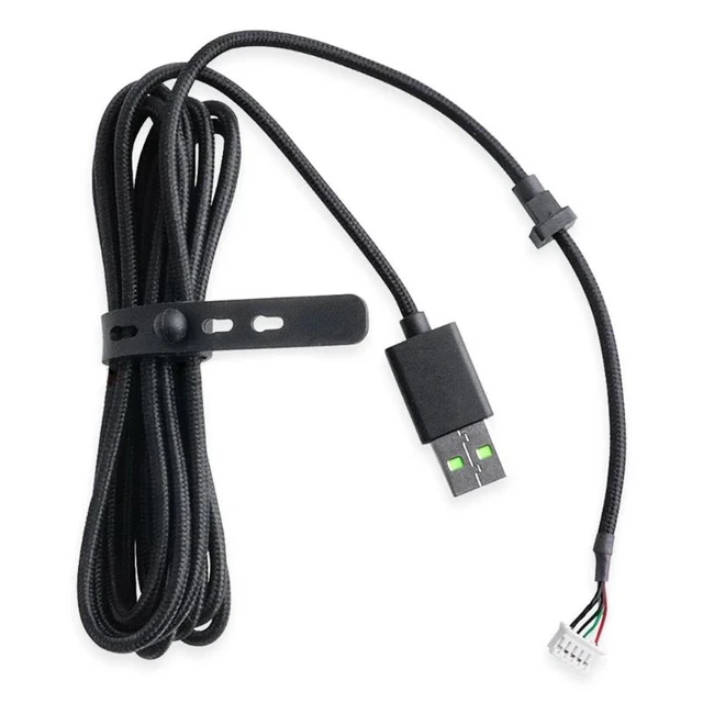 Alt view image 2 of 2 - USB Cable Headphones Wire Replacement PVC Wire(Black)