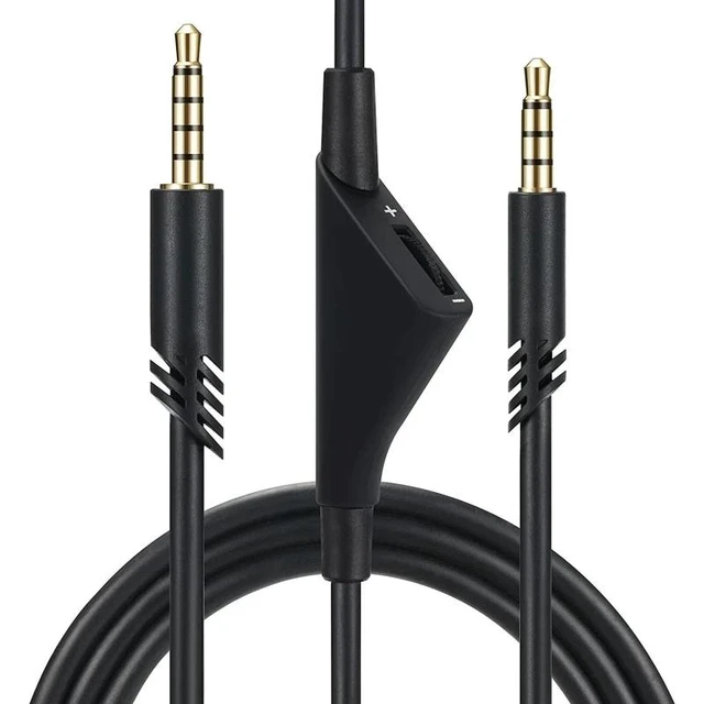 Alt view image 7 of 12 - Replacement Cable Wire for A10 A30 A40 A40TR Headphones Extension Cord with Mute Volume Control Function