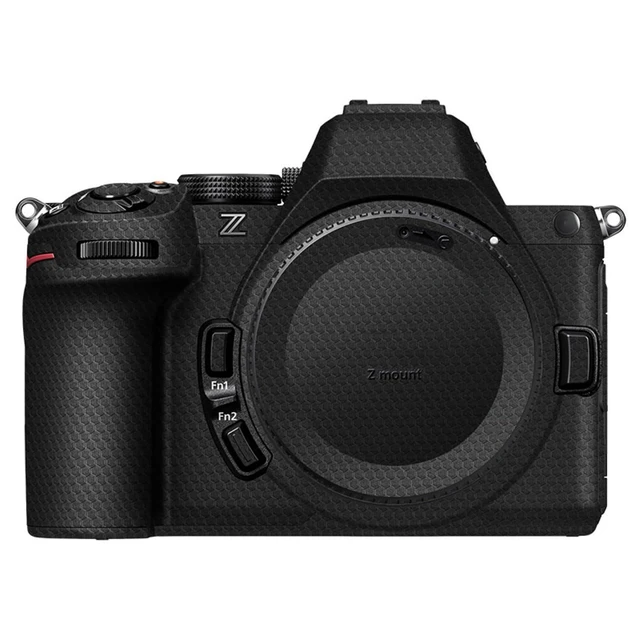 Alt view image 2 of 2 - Z5II Z5 II Anti-Scratch Camera Body Cover Sticker Protector for Nikon Z5II, Z 5II Mirrorless Camera Protection Decorative Stickers, Anti-Slide Grip Holder Skin Guard Shield - Matrix Black