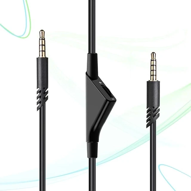Alt view image 10 of 12 - Replacement Cable Wire for A10 A30 A40 A40TR Headphones Extension Cord with Mute Volume Control Function