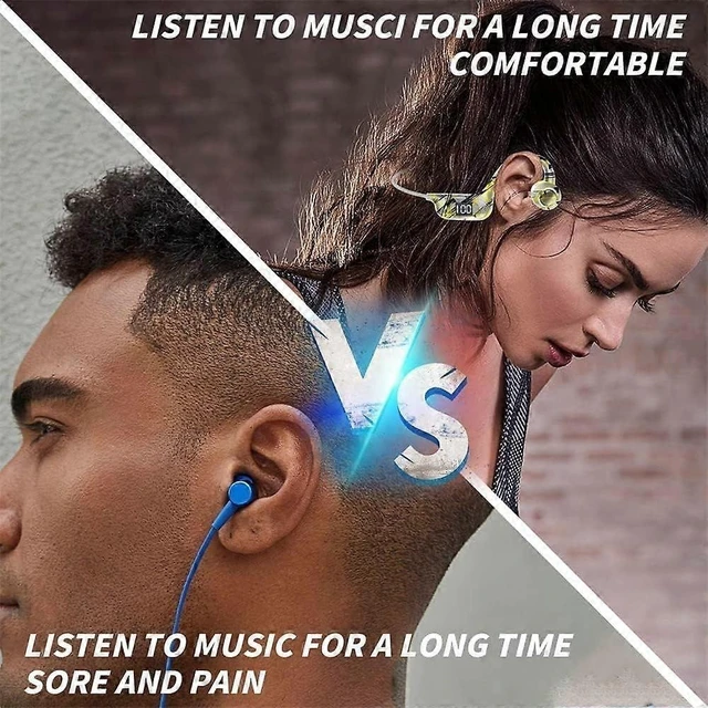 Alt view image 12 of 12 - 5.3 Bluetooth Bone Conduction Headphones, Open Ear Wireless with LED Display, IP56 Waterproof, 8H Playtime