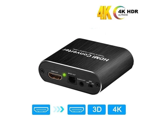 Alt view image 15 of 20 - 4K@60Hz HDMI Splitter with Audio Extractor + Optical and 3.5mm Audio Output Support 5.1 ARC 4K 3D for PS4 Xbox One DVD Blu-ray Player HD TV Projector,OZV8 eokCXOY