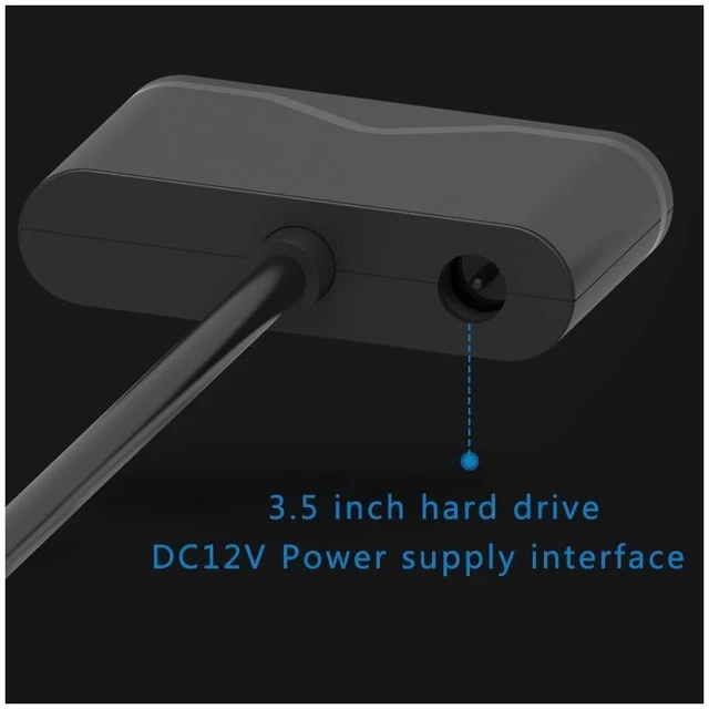 Alt view image 19 of 20 - Type C USB 3.1 To 15 + 7pin SATA 3.0 2.5 / 3.5 Inch Hard Disk Adapter Converter USB 3.1 Type C To SATA HDD / SSD Cable eokCXOY
