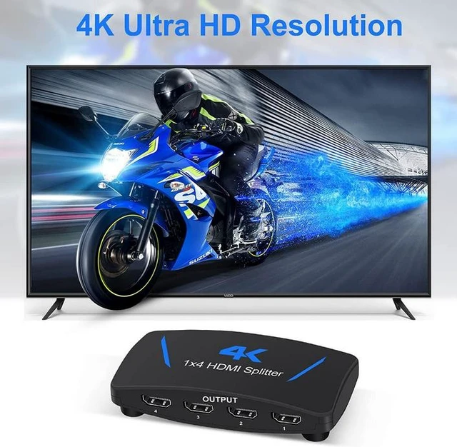 Alt view image 16 of 20 - Torpedo Nova HDMI 1x4 Splitter, 4K@60Hz YUV, 3D Support, 40m Total Transmission Range