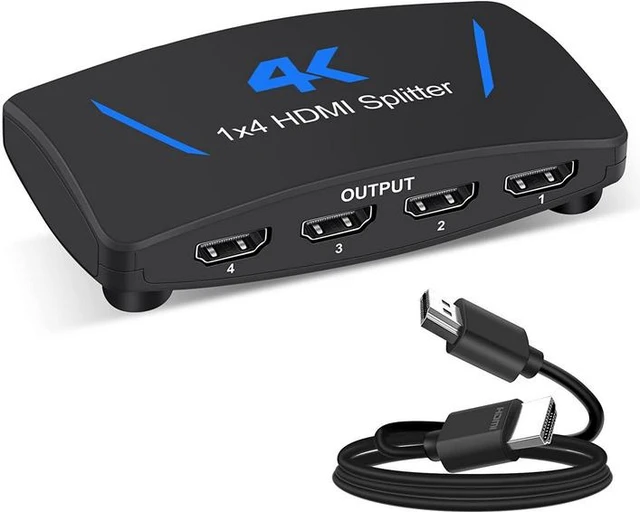 Alt view image 15 of 20 - Torpedo Nova HDMI 1x4 Splitter, 4K@60Hz YUV, 3D Support, 40m Total Transmission Range