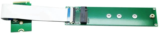 Alt view image 8 of 10 - M.2 NVME 2242 to 2280 Extension Cable,NGFF M-Key PCIe SSD 2230 to 2280 Extender Card with Anti-electromagnetic Foiled Reversed Cable 10CMS