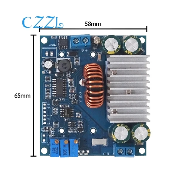 Alt view image 8 of 12 - DC-DC adjustable voltage reduction module, solar MPPT voltage reduction charging module 15A synchronous rectification