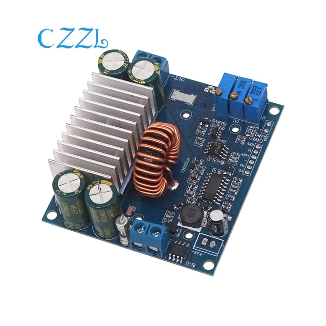 Alt view image 10 of 12 - DC-DC adjustable voltage reduction module, solar MPPT voltage reduction charging module 15A synchronous rectification