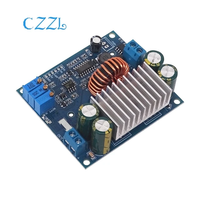 Alt view image 11 of 12 - DC-DC adjustable voltage reduction module, solar MPPT voltage reduction charging module 15A synchronous rectification