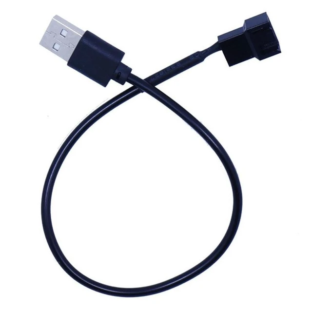 Alt view image 2 of 2 - 4Pin Female To 5V USB Male USB Adapter Cable USB To 4 Pin Molex Fan Power Cable Computer Case Adapter Cord(10pcs)