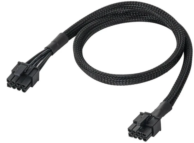 Alt view image 15 of 20 - PCIE Cable for Seasonic, PSU 8 pin Male to Dual PCIe 8pin (6+2) Male Power Supply for Seasonic Modular Power Supply (65cm)