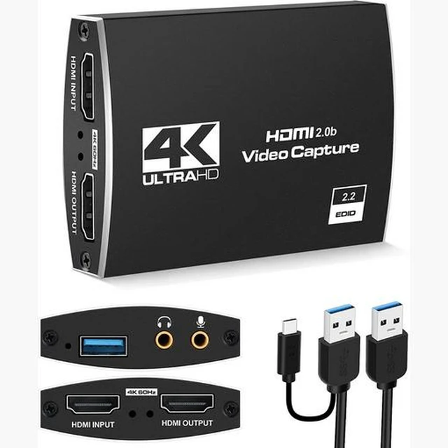 Alt view image 13 of 19 - Torpedo Nova 4K HDMI to USB 3.0 Video Capture Card, 1080p60 HD Game Capture Device with 4K60 HDR Loop-Out, Plug & Play, UVC/UAC for Live Streaming, Gaming, Recording on PC/Mac