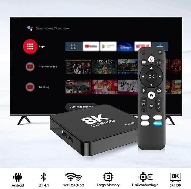 Alt view image 13 of 17 - i96 8K TV Box Dual WiFi, Bluetooth, 1GB+8GB, 4K Output, Android, Smart Media Player, Cross-Border TV Box