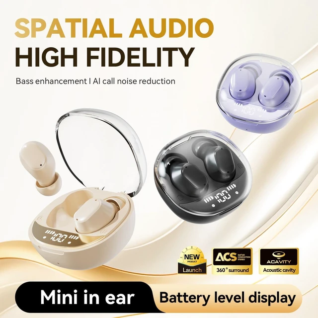 Alt view image 15 of 17 - M150 Sleep Bluetooth Mini Earbuds In-Ear Comfort Fit, Bluetooth 6.0, Stable Connection, High-Quality Sound, True Wireless