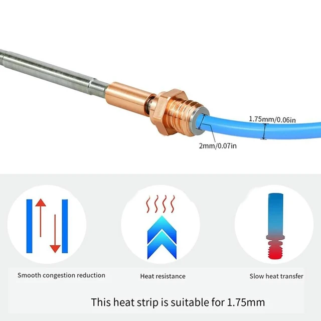 Alt view image 7 of 8 - Ruth's sister For Prusa I3 MK4 Extruder Hotend+E3DV6 Brass Nozzle 0.4Mm 24V 40W Heating Rod Kit For Prusa I3 3D Printer Accessories