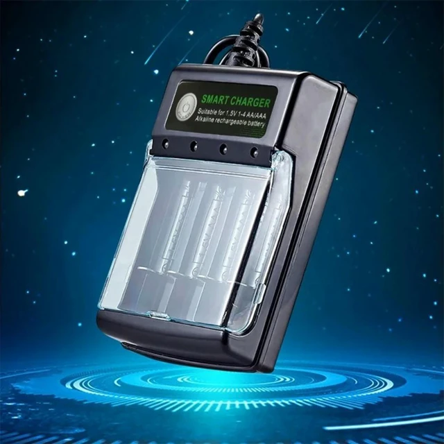 Alt view image 5 of 6 - 4-Slot Charger Independent Charging Universal Charger Speedy Charger Charger for 1.5V AA/AAA Batteries