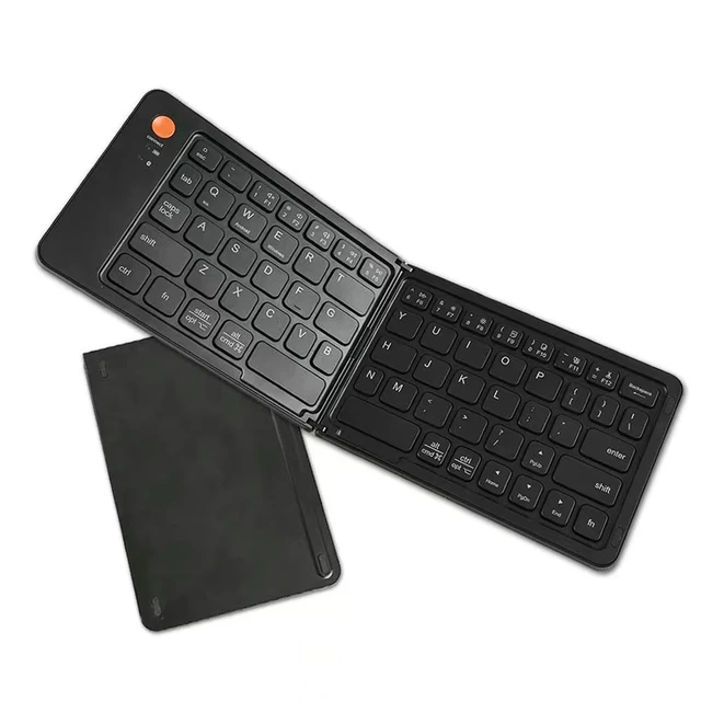 Alt view image 4 of 6 - Ultra Slim Keyboard Rechargeable Bluetooth-Compatible Silent Typing with Stand for iOS Android phone Tablet Laptop