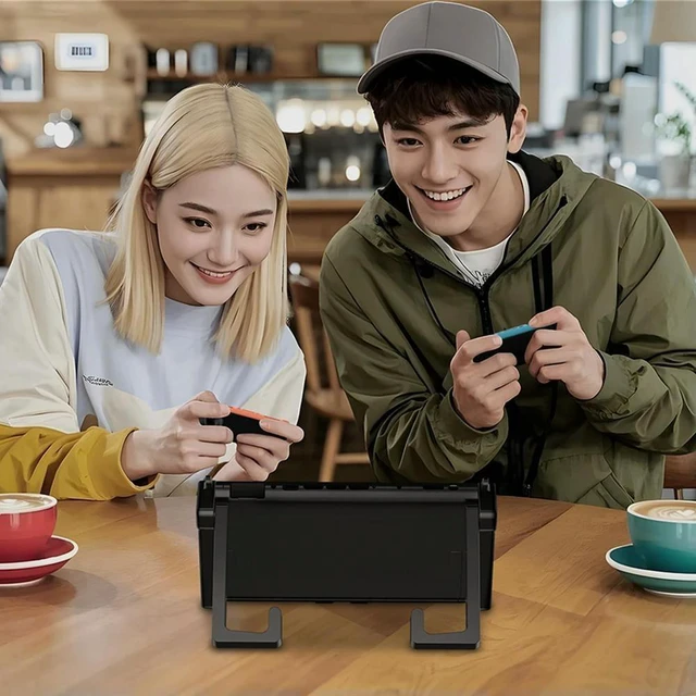 Alt view image 5 of 6 - for Nintendo for Switch 2 Car and Desktop Holder Stand Foldable Table Stand Car Headrest Play Stand Mount Holder for Car Travel