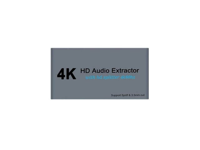 Alt view image 16 of 17 - 4K@60fs HDMI Audio Splitter HDMI2.0 Audio Decoder Audio Extractor HDMI 1 In 2 Out HDMI 1*2 HDCP2.2 (SPDIF+ 3.5mm Jack) eokCXOY