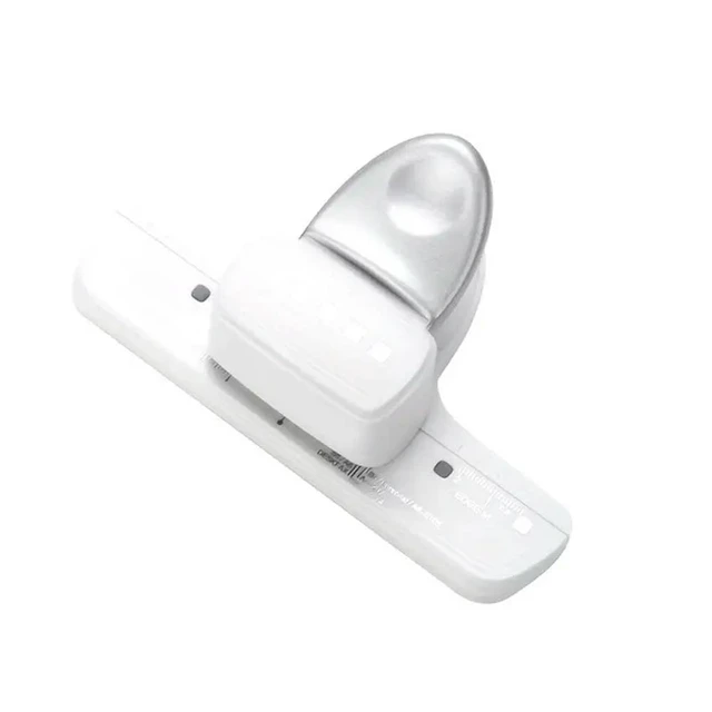 Alt view image 4 of 6 - Handheld Square 5-Hole Paper Puncher, Loose-Leaf Stationery Punch, DIY Diary Binding Tool Office Equipment Press