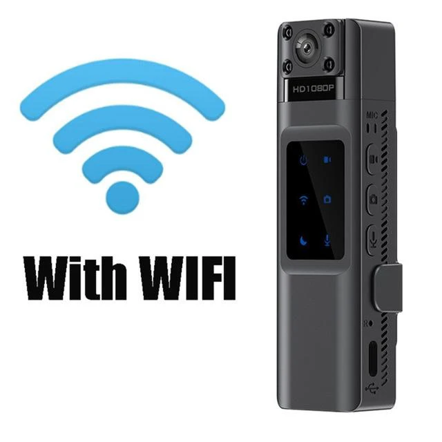 Alt view image 10 of 15 - Outdoor HD 720P Body Camera Infrared Night Vision, Rotatable Lens, Magnetic Mount, Sports Action Camera, WiFi