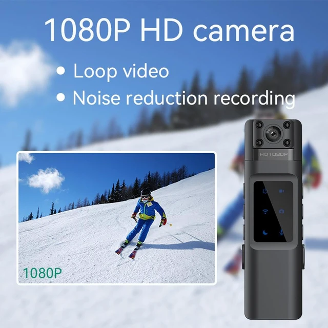Alt view image 11 of 15 - Outdoor HD 720P Body Camera Infrared Night Vision, Rotatable Lens, Magnetic Mount, Sports Action Camera, WiFi
